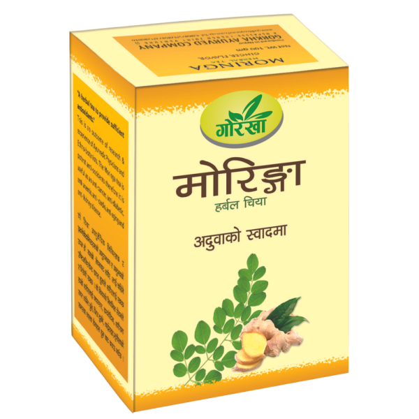 Gorkha Moringa Herbal Tea Ginger Taste - 100gm